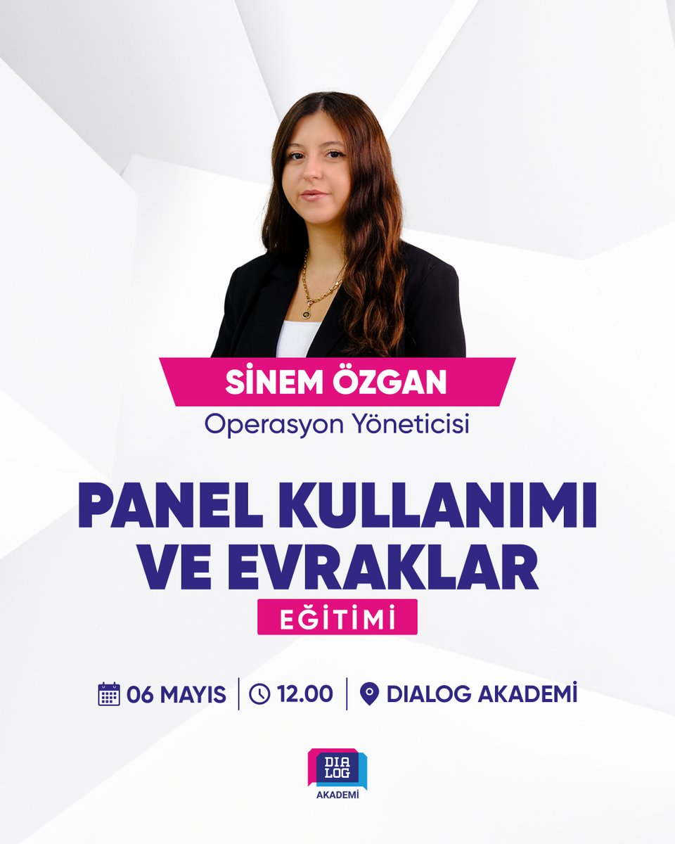 DialogTurkiye's tweet photo. Dialog Real Estate Operasyon Yöneticisi Sinem Özgan tarafından gerçekleştirilecek olan Panel Kullanımı ve Evraklar Eğitimi ile, paneli etkin ve verimli kullanmanın tüm detaylarını öğrenme fırsatı sizi bekliyor!💫

🗓 06 Mayıs
⏰ 12.00
📍 Dialog Akademi

#DialogRealEstate  #Eğitim https://t.co/IBZ2DNKomC