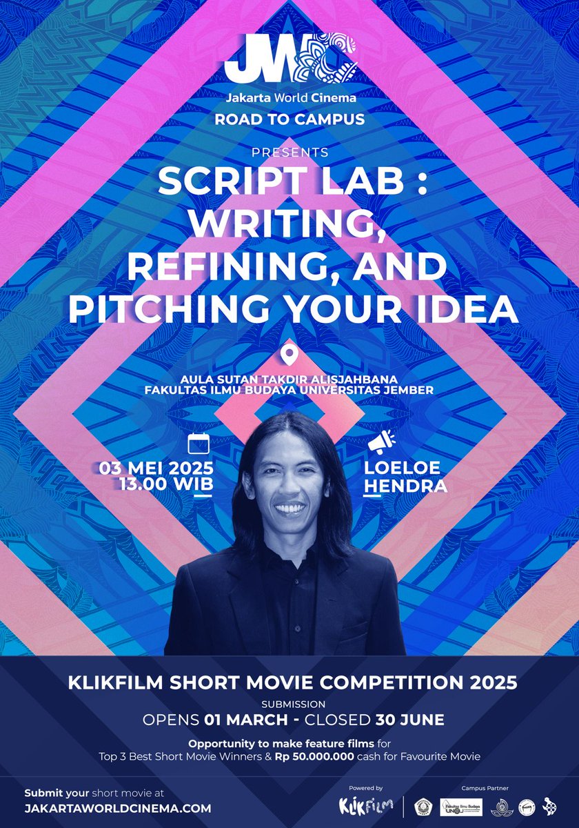 Kemaren Surabaya. Sekarang saatnya Jember (bukan Utara). 

Ada Mas <a href="/loeloehendra/">Loeloe Hendra</a> yang bakal jadi pembicaranya 🫵

Gas 3 Mei jam 1 siang. FREE!
