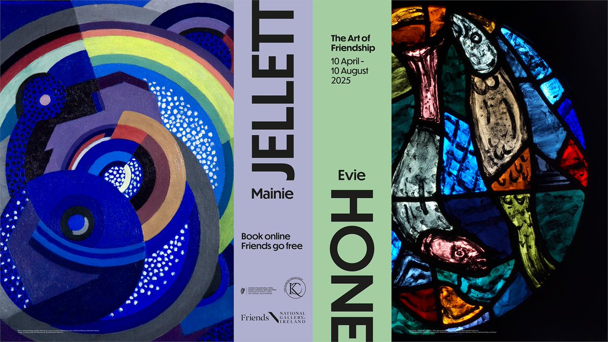 We host a special free tour on the first Thursday of every month for those who are hard of hearing or have hearing impairments and tomorrow's tour will explore 'Mainie Jellett and Evie Hone. The Art of Friendship'. 

Meet at the exhibition desk at 5.30pm.

nationalgallery.ie/whats-on/hard-…