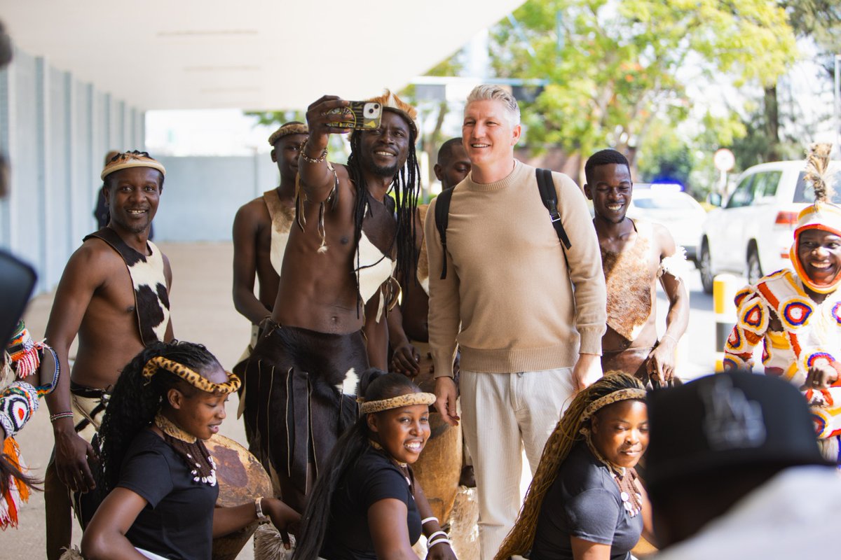 diamondtvzambia's tweet photo. PHOTO FOCUS:

The UEFA Champions League trophy will be displayed this afternoon at the Mulungushi International Conference Centre in Lusaka. 

Football legend Bastian Schweinsteiger, who is in the country for the tour, arrived in Lusaka with the iconic silverware after it kicked off its Zambian journey yesterday in Livingstone.

#NewsOnTheGo