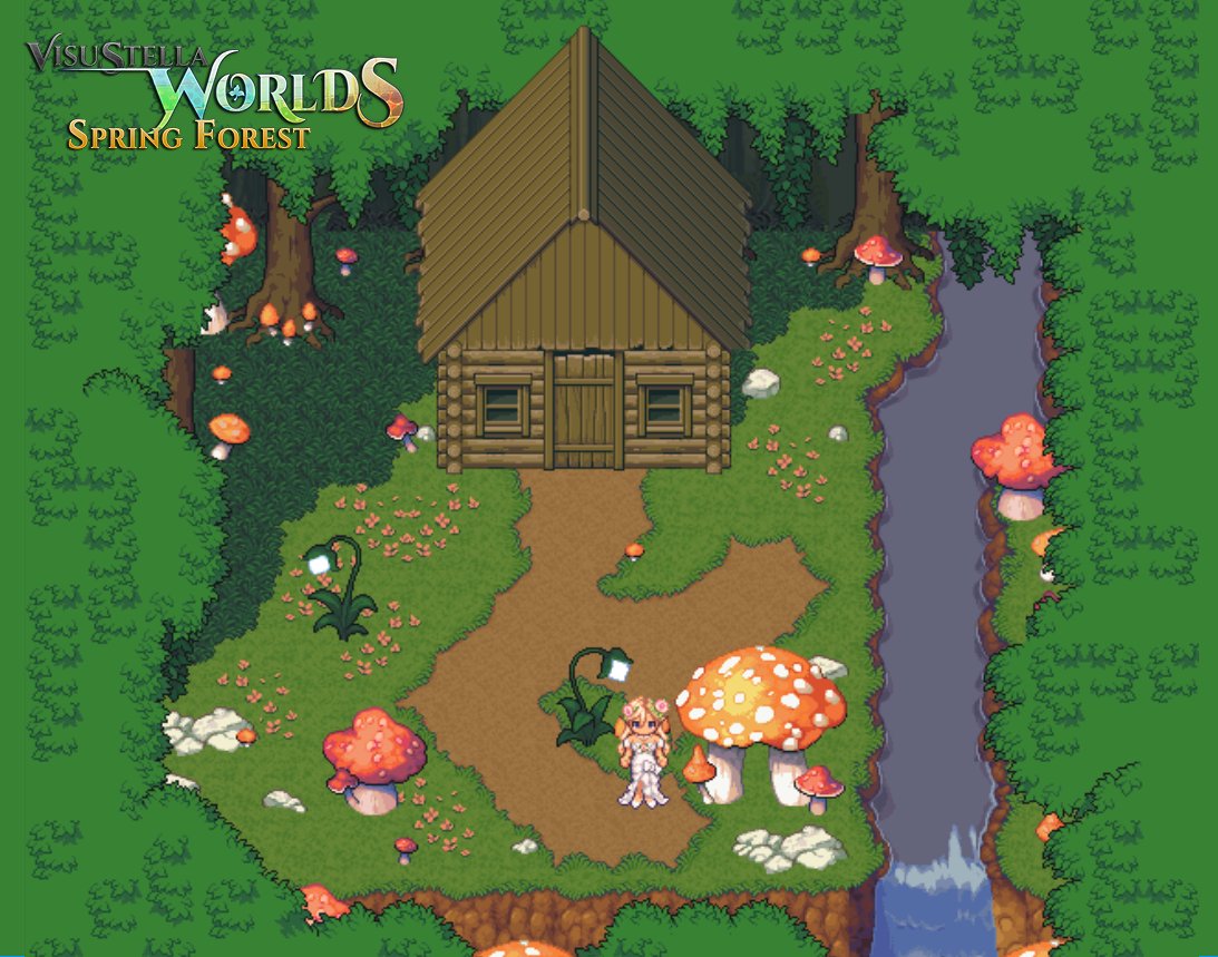 Hello everyone!🌼
Just a quick update to let you know we've updated the Spring Forest asset pack! There was a mistake in the previous version and the formatting should be fixed. It should work on both RPG Maker VXAce &amp; MZ as the tileset is 32 x 32!