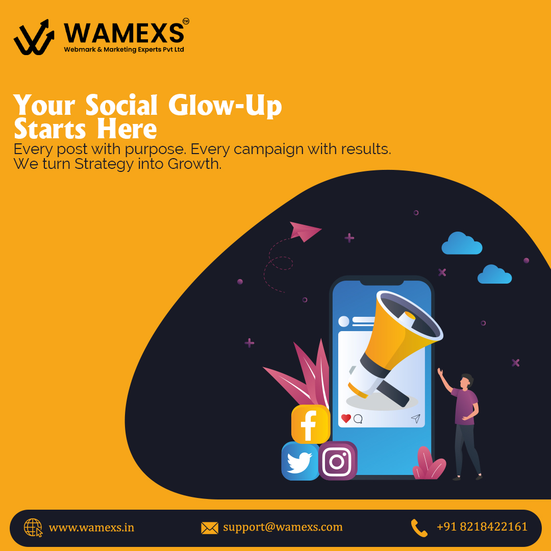 wamexsindia's tweet image. 🚀 Your Social Glow-Up Starts HERE — with Webmark &amp;amp; Marketing Experts Pvt. Ltd.

📈 Get noticed. Build trust. Grow online.
Call Us: +91 821 842 2161
Email: support@wamexs.com
Click: wamexs.in

#SocialGlowUp #WebmarkExperts #DigitalMakeover #MarketingThatWorks