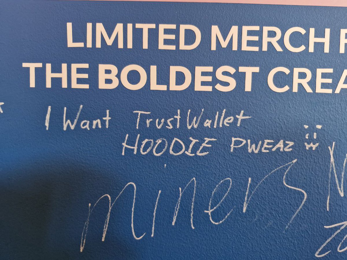 Really want a TrustWallet Hoodie Pliezz it's cold in my home country xoxo