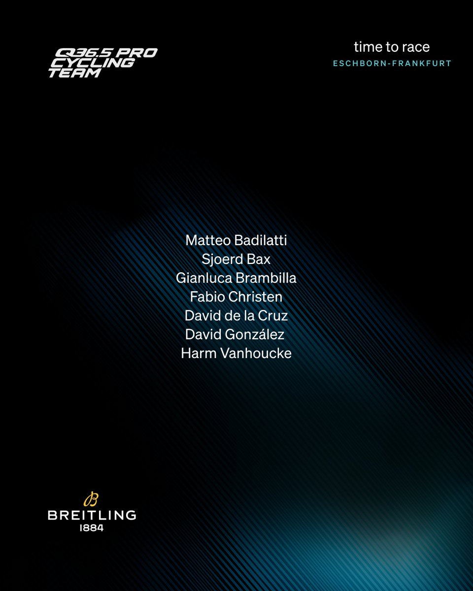 This is our line-up for Eschborn-Frankfurt, our last WorldTour race before the Giro. DS Jens Zemke previews the race he has done 40 times already and has been a part of his life since he was ten years young.

q36-5procycling.com/eschborn-frank…