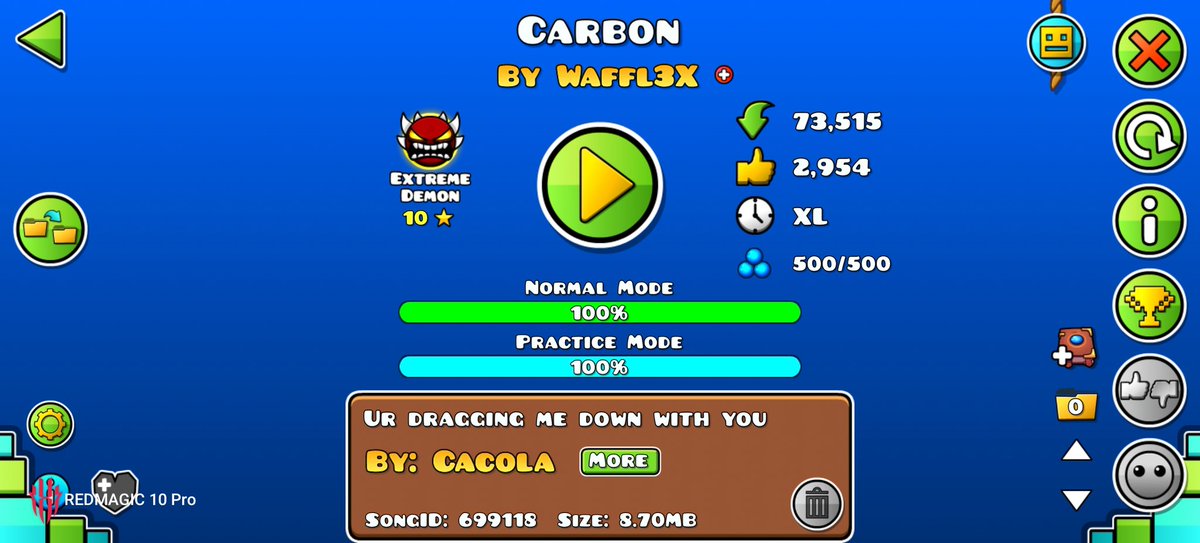 TrueAlexM's tweet image. 2800 Demons y Primer Extreme Demon en casi 10 años de recorrido en GD!!