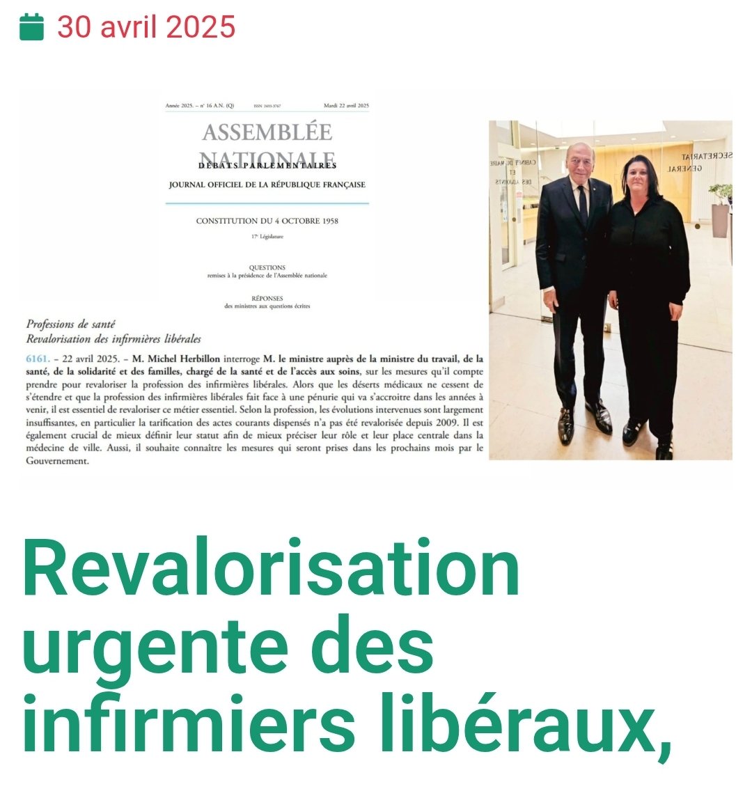 Revalorisation des IDEL : le signal politique est lancé. 
Grâce à l’Onsil, une question écrite du député Michel Herbillon interpelle le ministre de la Santé au Journal Officiel. 
Le ministre a, dans le même temps, adressé sa lettre de cadrage aux ministres de tutelle : le