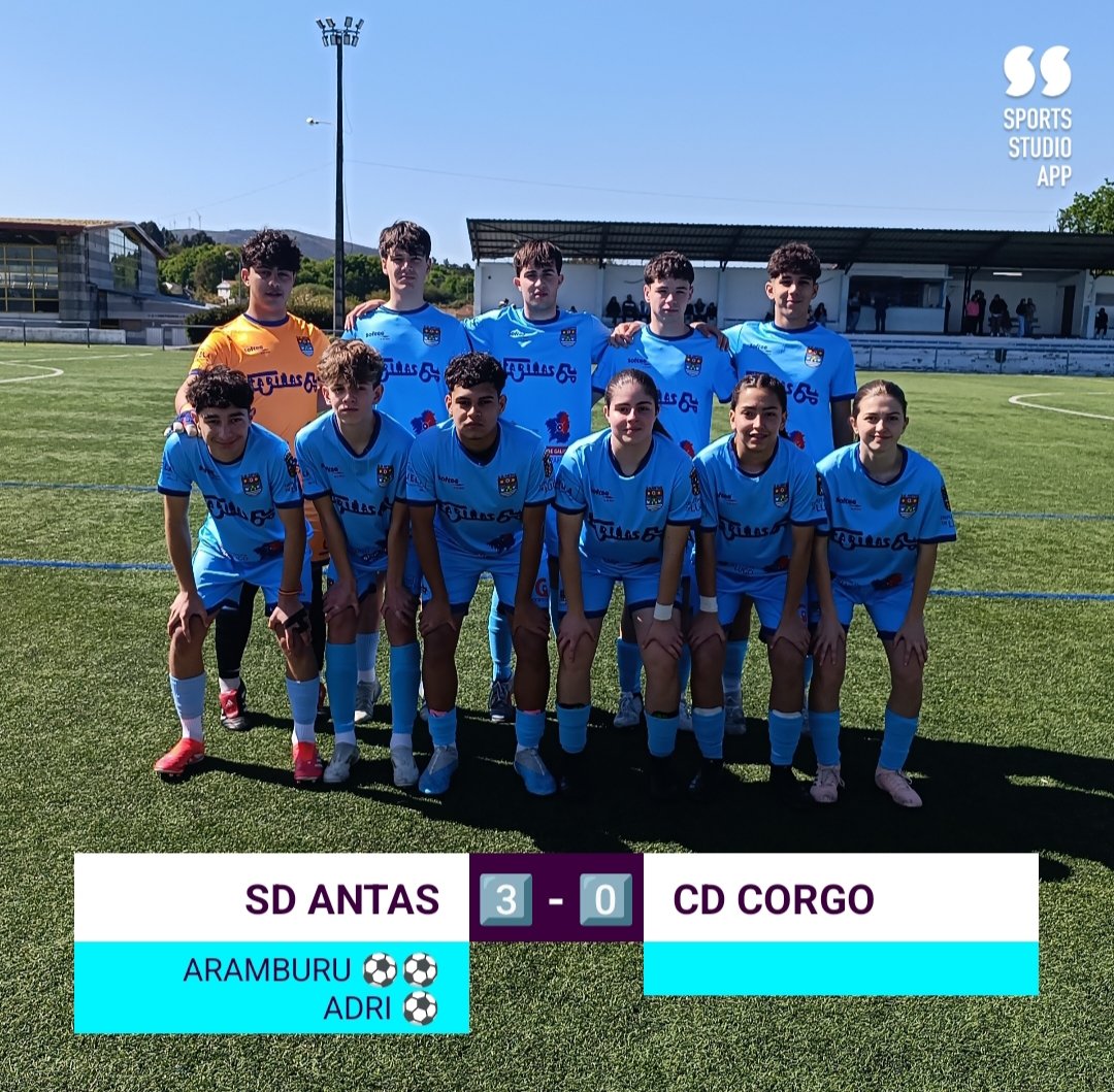 🏆 𝕊𝔼𝔾𝕌ℕ𝔻𝔸 ℂ𝔸𝔻𝔼𝕋𝔼 | 𝕏𝕠𝕣𝕟𝕒𝕕𝕒 𝟠

⚽ 𝗦𝗗 𝗔𝗡𝗧𝗔𝗦 𝘃𝘀 𝗖𝗗 𝗖𝗢𝗥𝗚𝗢

📆 DOMINGO 27 DE ABRIL
⏱️ 12:00:00H
🏟️ CASTRO SEOANE

#OComezoDoutraHistoria
#DeputaciónDeLugo
#ParqueCentralDeGalicia
#AntasDeUllaCentroXeograficoDeGalicia

💙 #SDAntas 💙