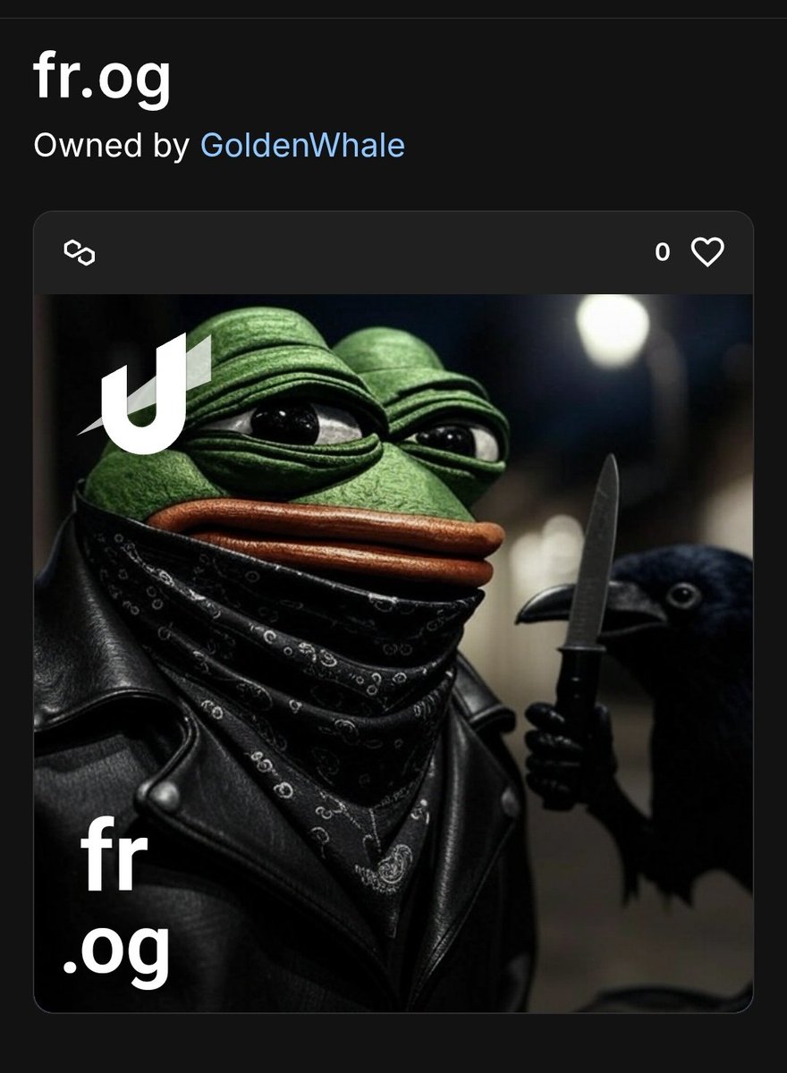 GoldenWhale_x's tweet image. 🐦‍⬛🔪🐸

#udfam #og #crowwithknife
