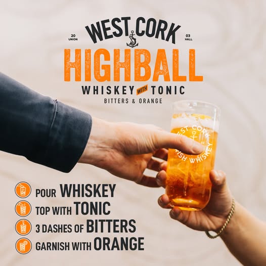 The West Cork Whiskey Highball is your go-to sunshine sipper this Bank Holiday Weekend. 🌞 To view the full recipe visit westcorkirishwhiskey.com/whiskey-cockta…
#WestCorkWhiskey #HighballSeason #DrinkResponsibly