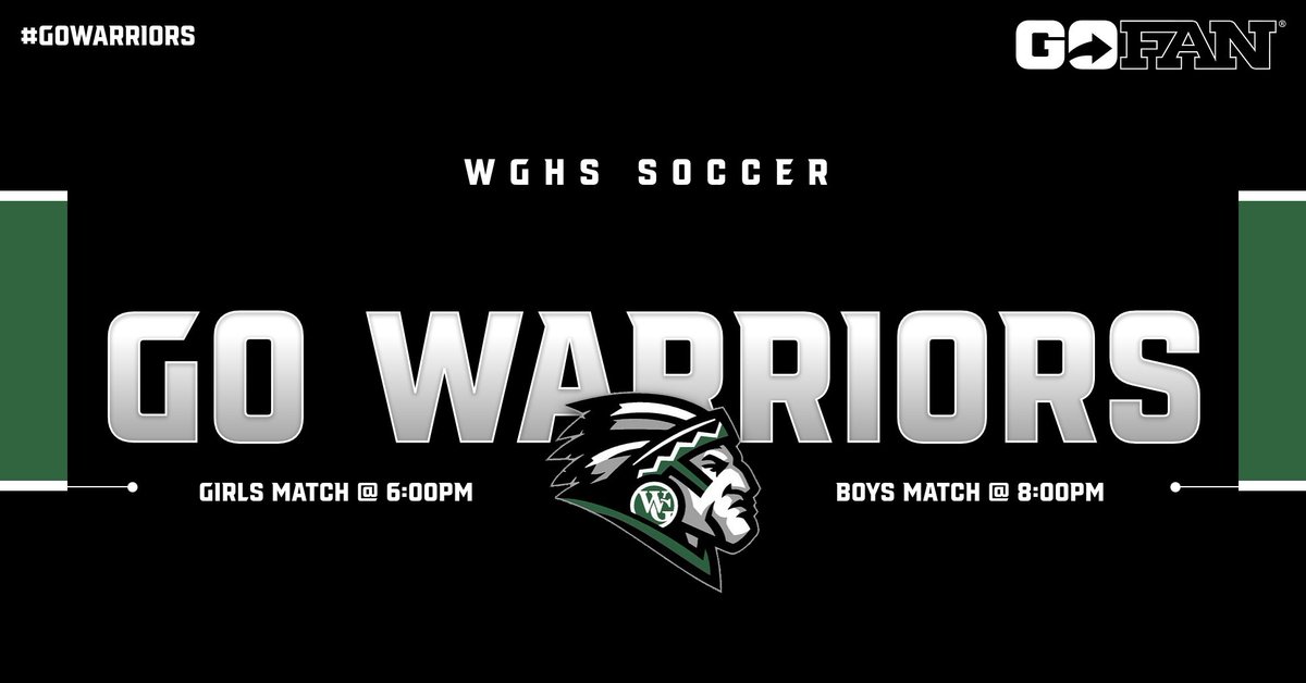 Grab your tickets on GoFan and come out to The Grove this evening for playoff Soccer on the pitch! #GoWarriors