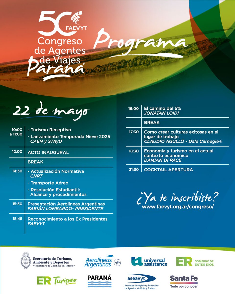 Entre Ríos será sede de la Edición Nacional del Congreso de Viajes 
espacioviajes.com/2025/04/30/ent…