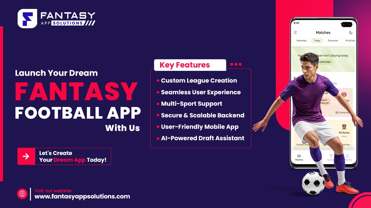 fanappsolutions's tweet image. Dreaming of your own 𝐅𝐚𝐧𝐭𝐚𝐬𝐲 𝐅𝐨𝐨𝐭𝐛𝐚𝐥𝐥 𝐀𝐩𝐩? Let’s make it real.
#FantasyFootball #FantasyFootballApp #FantasyAppDevelopment #FootballAppDevelopment #FantasyFootballAppDevelopment #IPL2025 #CSKvsPBKS #FantasyFootballAppSolutions #AppDevelopment