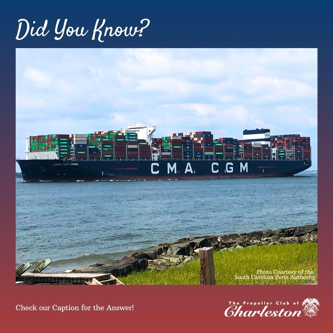 ChsPropeller's tweet image. Look at the size of that container ship! Charleston has the deepest harbor on the east coast and can efficiently handle large ships like these.🚢
#propellerclubofcharleston #propellerclub #portofcharleston #scports #containership