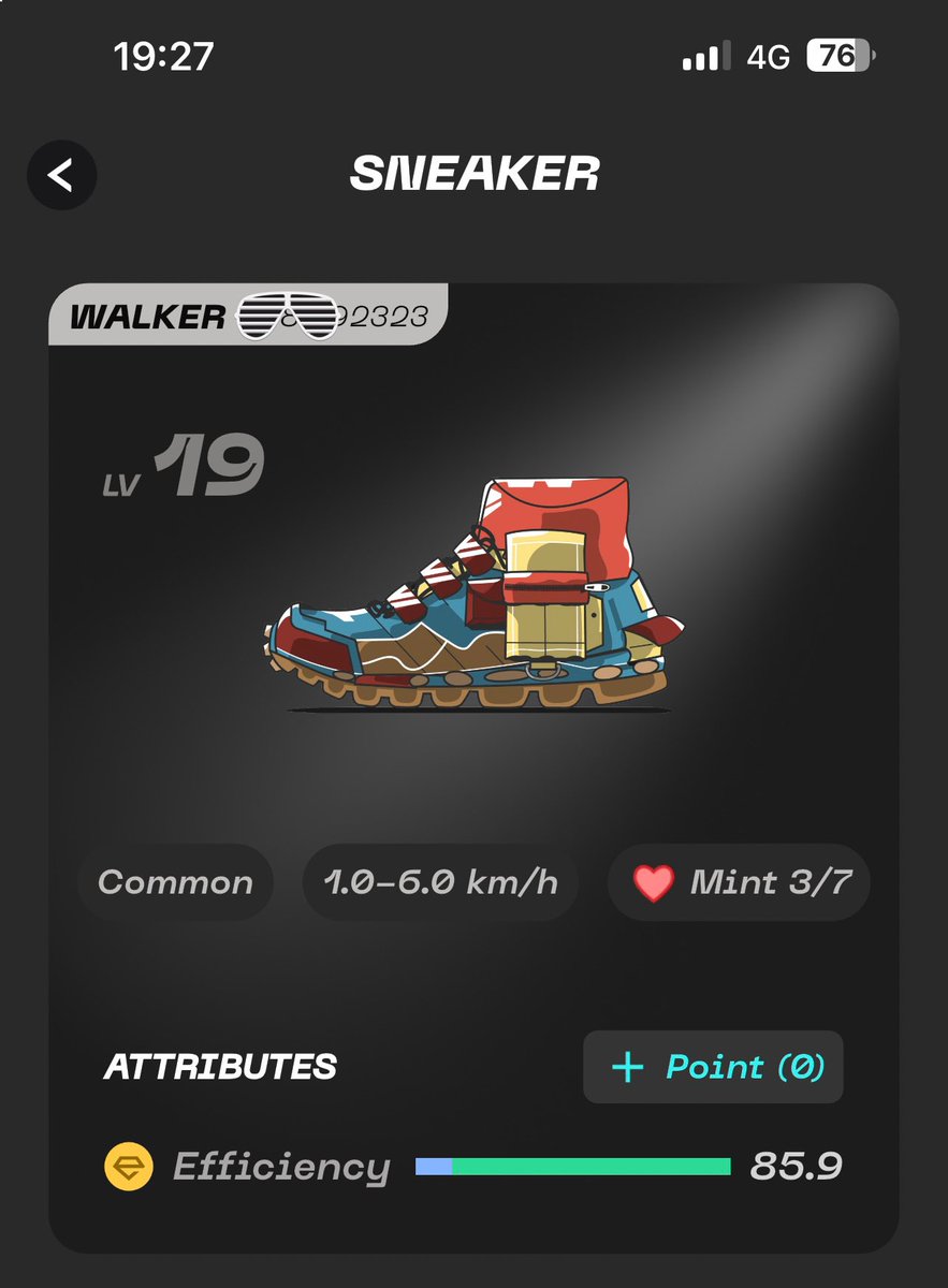 DriveNEarn's tweet photo. 9.9 Base Walker
Who's interesting in doing it?
9/1, 2weeks, 4 energies a day!

Follow me and @Stepnofficial 
#STEPN #STEPNGO #GMTPay https://t.co/uH6KLbJxok