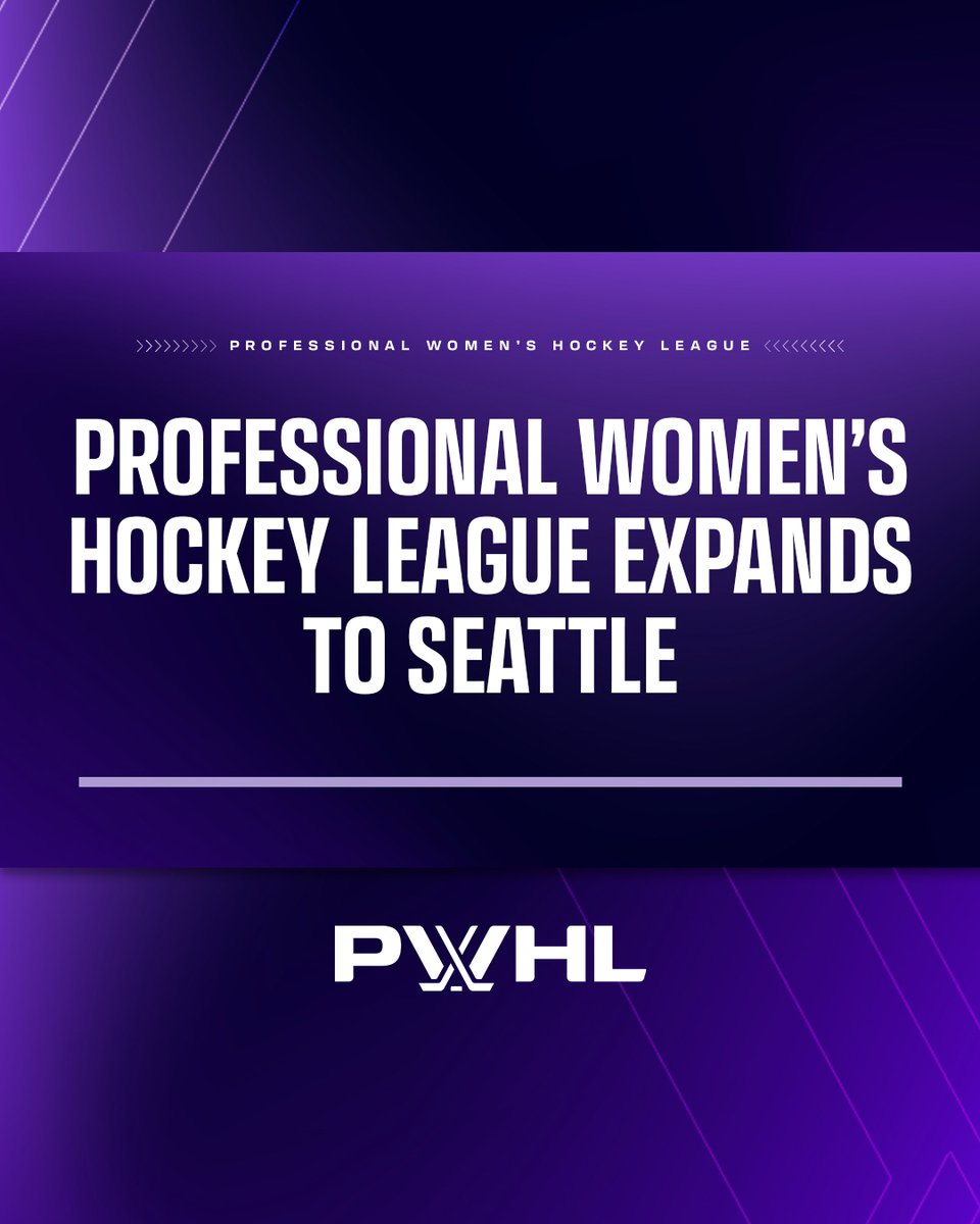 Get ready, Seattle! 🎉​

<a href="/PWHL__Seattle/">PWHL Seattle</a> will begin play in the 2025-26 season. The team will play its home games at Climate Pledge Arena and train at the Kraken Community Iceplex.​
📰 bit.ly/4k22VVv