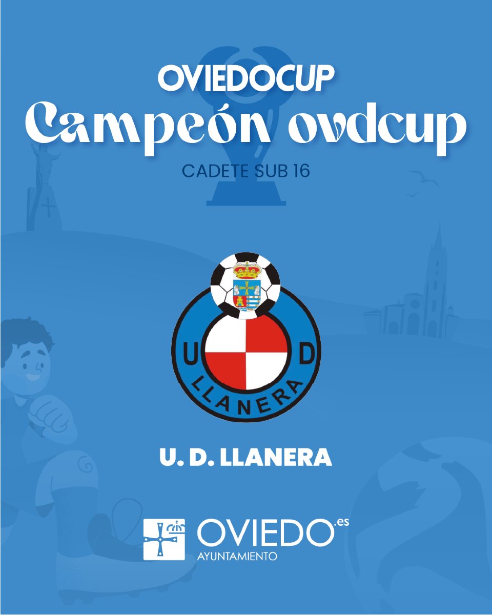 Oviedo Cup (@torneooviedocup) on Twitter photo Campeones #OviedoCUP2025 🏆 Cadete sub 16 ⬇️
CATEGORÍA ORO 🥇 <a href="/RealSociedad/">Real Sociedad Fútbol</a>
CATEGORÍA PLATA 🥈 <a href="/rsda_oficial/">RSD ALCALA SAD</a>
CATEGORÍA OVDCUP <a href="/UDLlanera/">UD Llanera</a>
categoría patrocinada por <a href="/aytoviedo/">@aytoviedo</a>
¡Enhorabuena!
#oviedocup #oviedocup2025 Campeones #OviedoCUP2025 🏆 Cadete sub 16 ⬇️
CATEGORÍA ORO 🥇 <a href="/RealSociedad/">Real Sociedad Fútbol</a>
CATEGORÍA PLATA 🥈 <a href="/rsda_oficial/">RSD ALCALA SAD</a>
CATEGORÍA OVDCUP <a href="/UDLlanera/">UD Llanera</a>
categoría patrocinada por <a href="/aytoviedo/">@aytoviedo</a>
¡Enhorabuena!
#oviedocup #oviedocup2025