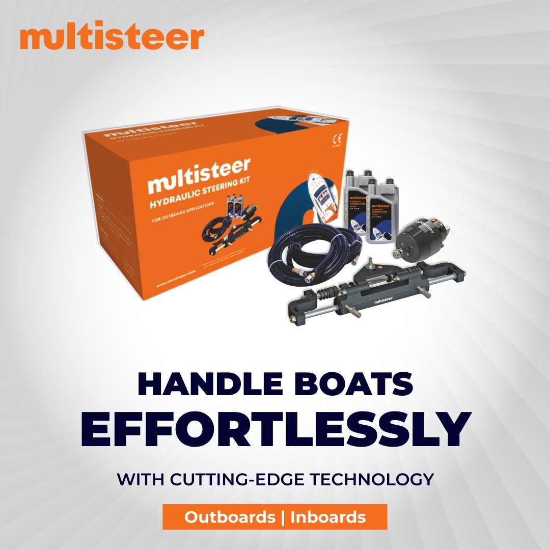 multisteer's tweet image. Navigate effortlessly with cutting-edge technology!
Multisteer's advanced hydraulic steering systems are appreciated globally for smooth control and durability for outboard and inboard.
multisteer.com
#Multisteer #Steerlyteplus #hydraulic #steeringsystem #USA #UK #Italy