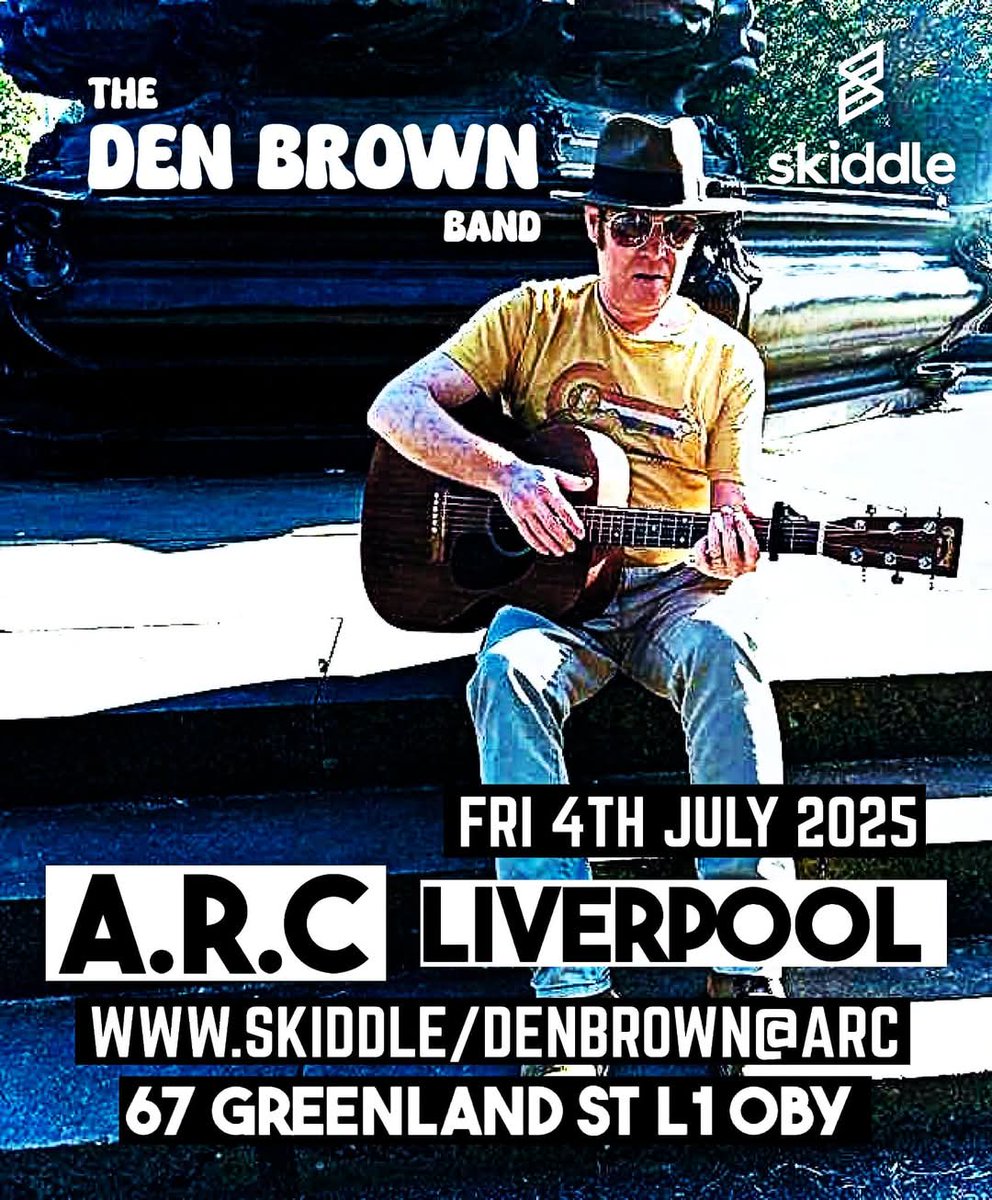 A.R.C @ Camp&Furnace Liverpool (@a_r_c_liverpool) on Twitter photo #ARCLiverpool
Friday 4th July 2025
<a href="/DenBrownMusic/">Den Brown Music</a>
Limited Tickets Available
skiddle.com/whats-on/Liver… #ARCLiverpool
Friday 4th July 2025
<a href="/DenBrownMusic/">Den Brown Music</a>
Limited Tickets Available
skiddle.com/whats-on/Liver…