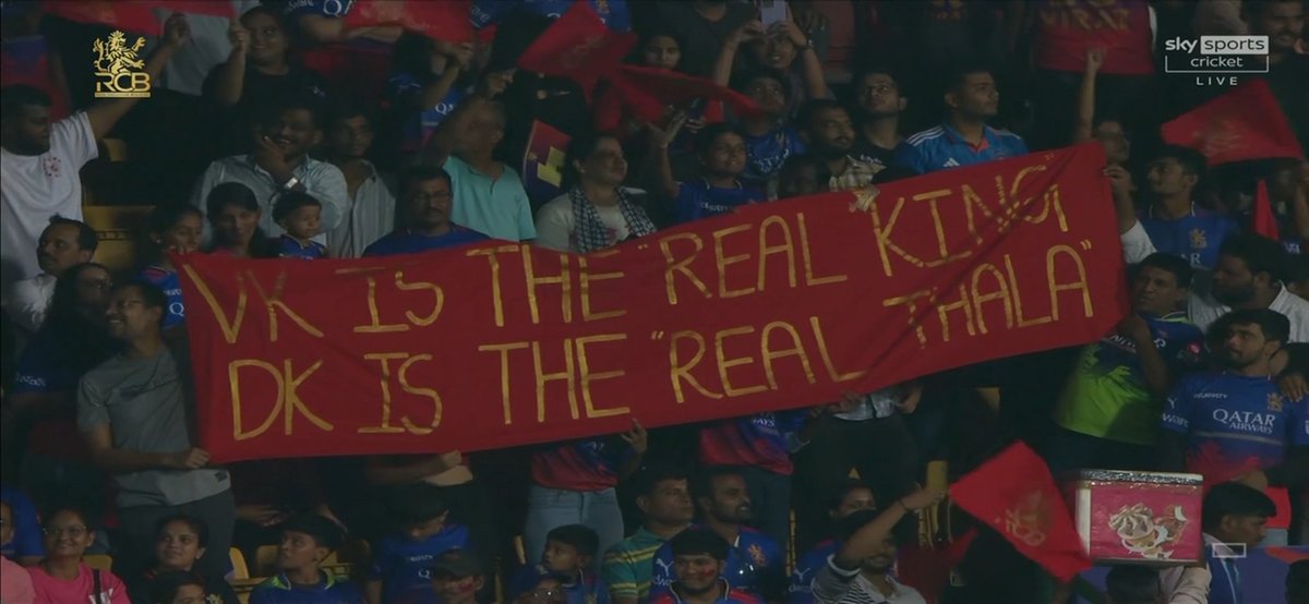 "Kohli can never match the craze of thala at chinnaswamy" lol, that's how we welcomed thala last year.