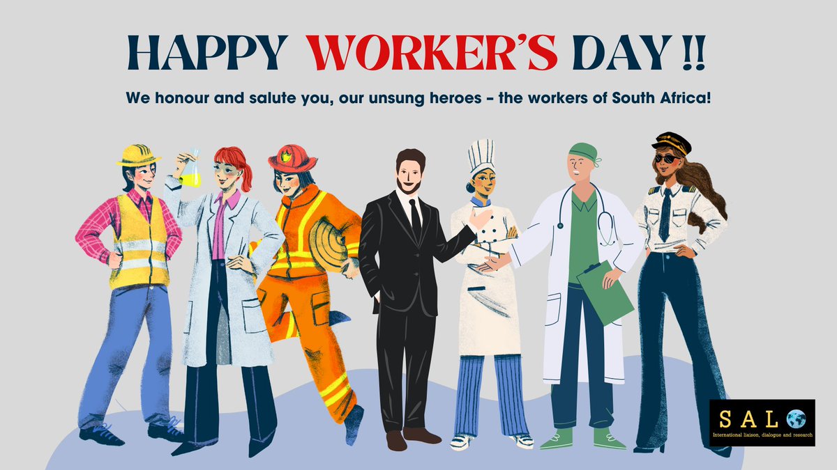Workers built SA - today we honour them! From the 1928 marches to the 1950 Soweto massacre to COSATU's 1986 stayaway, May 1 remembers labour's fight vs apartheid &amp; for rights. Happy Workers' Day! #WorkersDay #MayDay