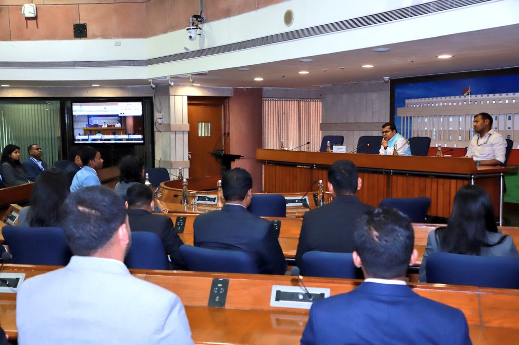 A proud day of insight &amp; inspiration!

Officer trainees of the Odisha Labour Service explored the heart of Indian democracy—the Parliament House &amp; Samvidhan Sadan today. Shri P.K. Mallick, Director, <a href="/LokSabhaSectt/">LOK SABHA</a> briefed the officers. The study visit was org. by <a href="/LokSabha_PRIDE/">PRIDE | LOK SABHA SECRETARIAT</a>.