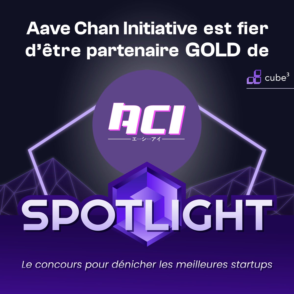 🎯 [PARTNERSHIP] <a href="/AaveChan/">Aave-Chan Initiative {ACI}</a> becomes a partner of Spotlight 2025, the largest tech and web3 startup competition in Europe!

We are proud to announce ACI (Aave Chan Initiative) as an official GOLD partner of Spotlight 2025! 💥

🤝 ACI, led by <a href="/lemiscate/">Marc “Billy” Zeller 👻 🦇🔊</a> is a delegate platform