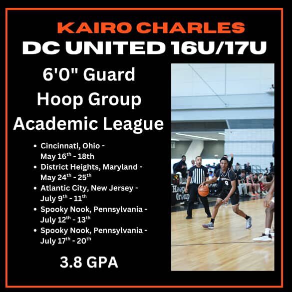 kairocharles3's tweet image. Come check me and my team @DCUnitedCAN out this AAU season