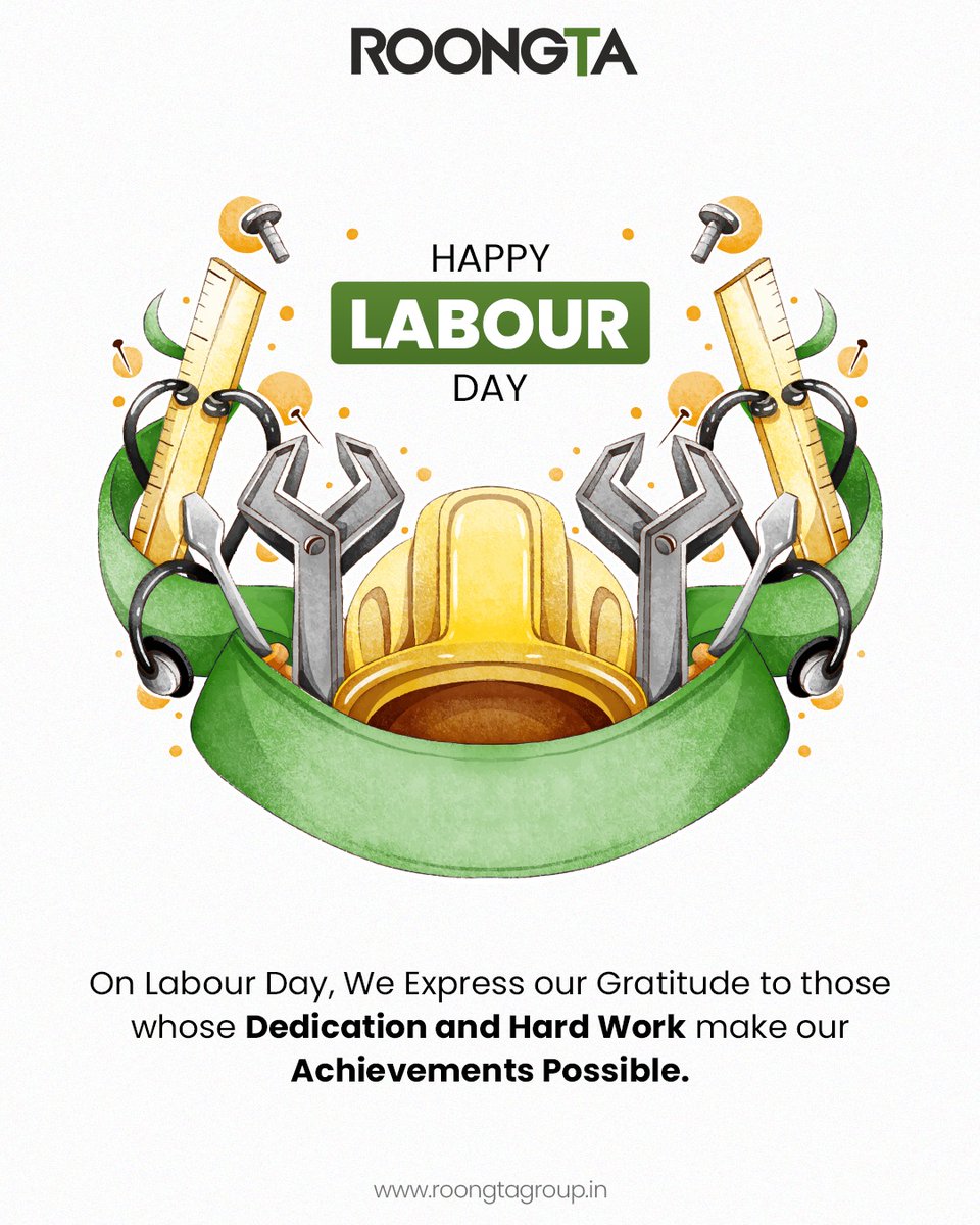roongtagroup11's tweet image. Celebrating the hands that build dreams, shape skylines, and power progress.

This Labour Day, we honour the spirit of hard work and the people who make it all possible. 💪✨

#LabourDay #Gratitude #WorkforcePower #BuildersOfTomorrow #RoongtaGroup