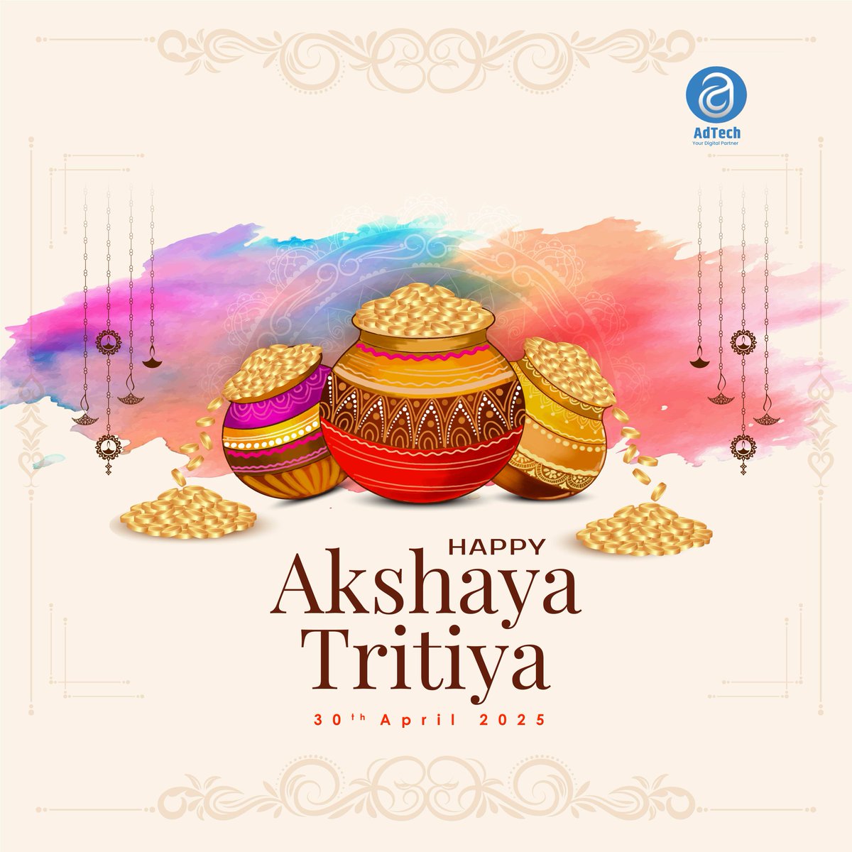 Wishing you and your family a very happy #AkshayaTritiya 
May this sacred day bless you with good health, wealth and endless happines 🙏🙌✨️♥️

#AkshayaTritiya2025