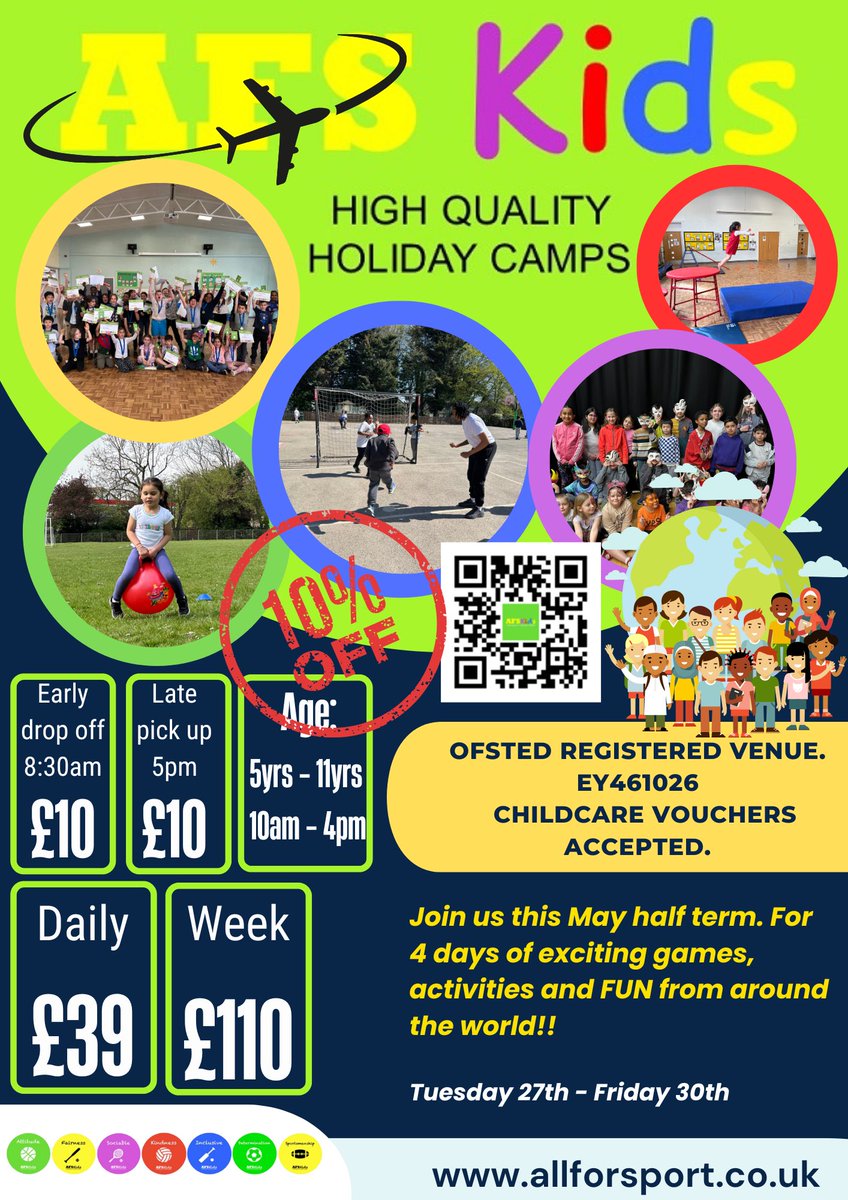 Holiday Camps (@afscamps) on Twitter photo Donβt Miss Out on Our Early Bird Discount for May Half Term.πππ¨π
BOOK TODAY for <a href="/FouldsSchool/">Foulds School</a> & <a href="/SMSJ_London/">St Mary's & St John's CE School</a> Donβt Miss Out on Our Early Bird Discount for May Half Term.πππ¨π
BOOK TODAY for <a href="/FouldsSchool/">Foulds School</a> & <a href="/SMSJ_London/">St Mary's & St John's CE School</a>