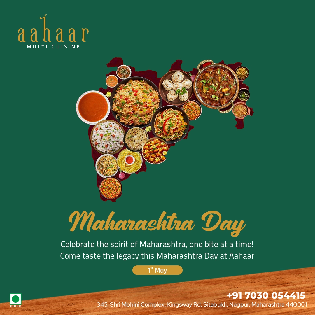 AahaarRestro's tweet photo. From the spicy Misal to the hearty Puran Poli—Maharashtra’s cuisine is as rich and diverse as its culture. This Maharashtra Day, Aahaar celebrates the flavors that define our state.

Join us to savor the true taste of Maharashtra!
जय महाराष्ट्र!

#Aahaar #MaharashtraDay https://t.co/TOauCXvxXA