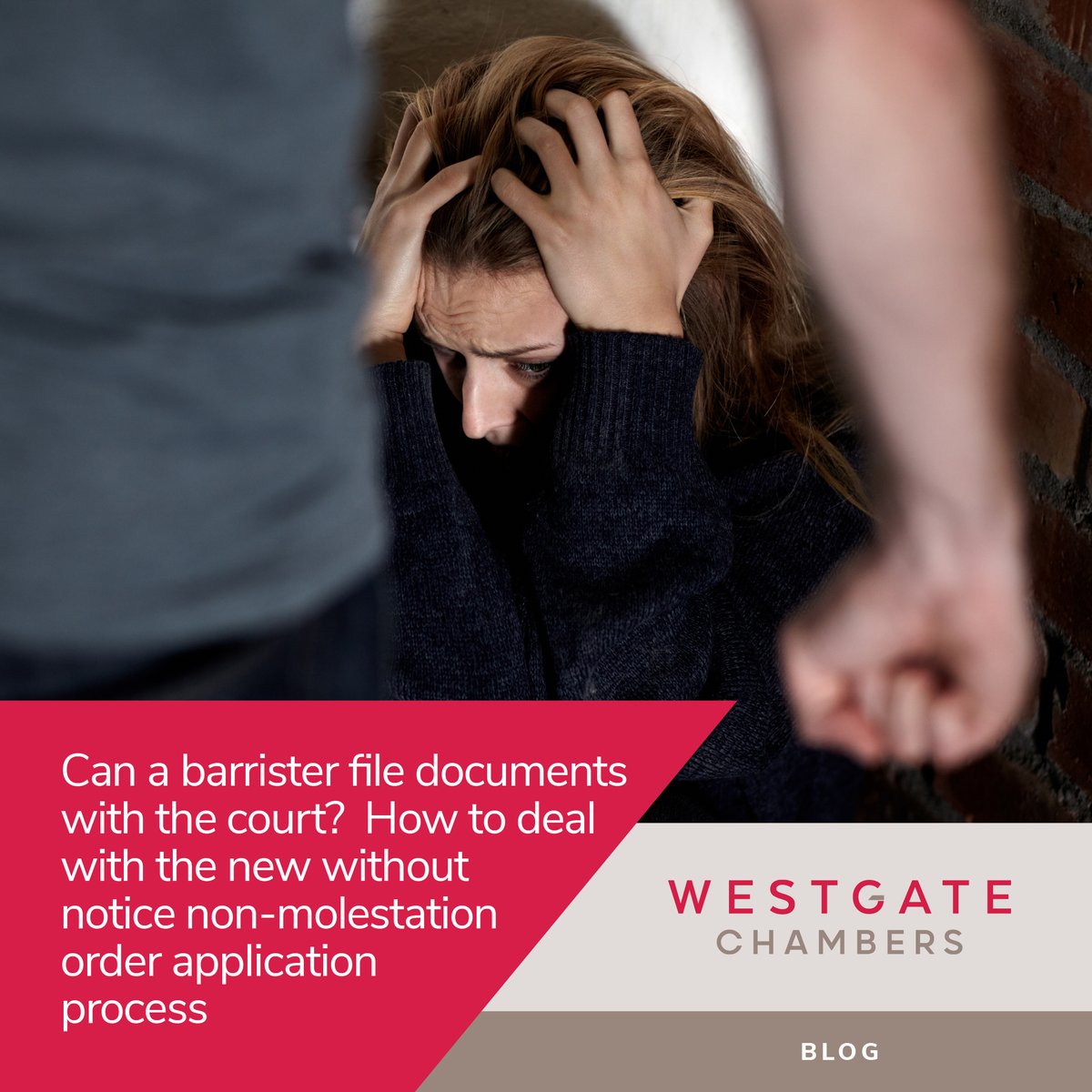 Can a barrister file documents with the court?  In this week's #familylaw blog we look at how to deal with the new process regarding without notice non-molestation order applications westgate-chambers.co.uk/blog/barrister…
