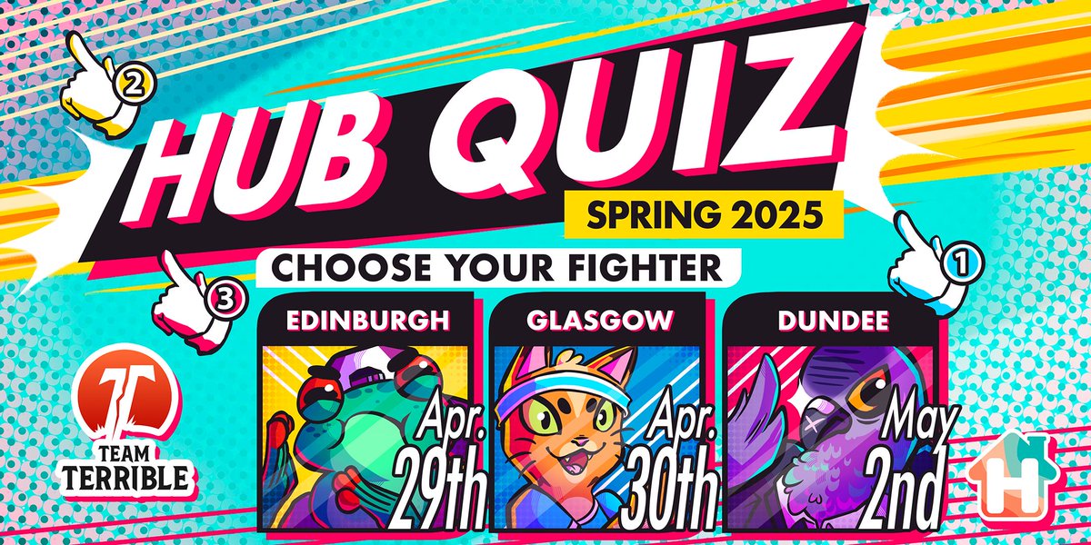 HubworldScot's tweet image. GLASGOW
Its you time tonight the #HubQuiz is coming to you! this is your last chance to sign-up!
Edinburgh you were absolutely buzzing ! We had so much fun lets keep the energy going into a fantastic night tonight
Doors : 6pm
The Hub Quiz: 7pm
🎟️ eventbrite.co.uk/e/the-hub-quiz…