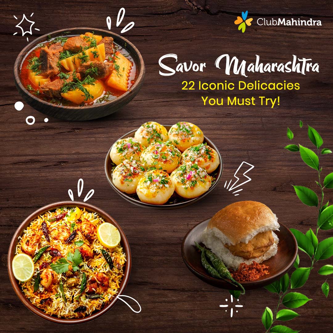 Delve into the rich flavors of Maharashtra with these 7 iconic dishes. 

Whether you're a fan of spicy, sweet, or savory, there's something for every palate.

Check it out: clubmahindra.com/blog/food/top-…