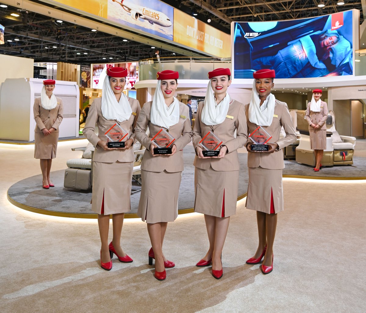 DubaiDET's tweet image. طيران الإمارات تحصد على أربع جوائز مرموقة خلال حفل توزيع جوائز "بزنس ترافيلر الشرق الأوسط 2025"، بما في ذلك جائزة "أفضل ناقلة جوية في العالم" للعام الثاني عشر على التوالي.
emirates.com/media-centre/a…
@emirates #FlyEmirates