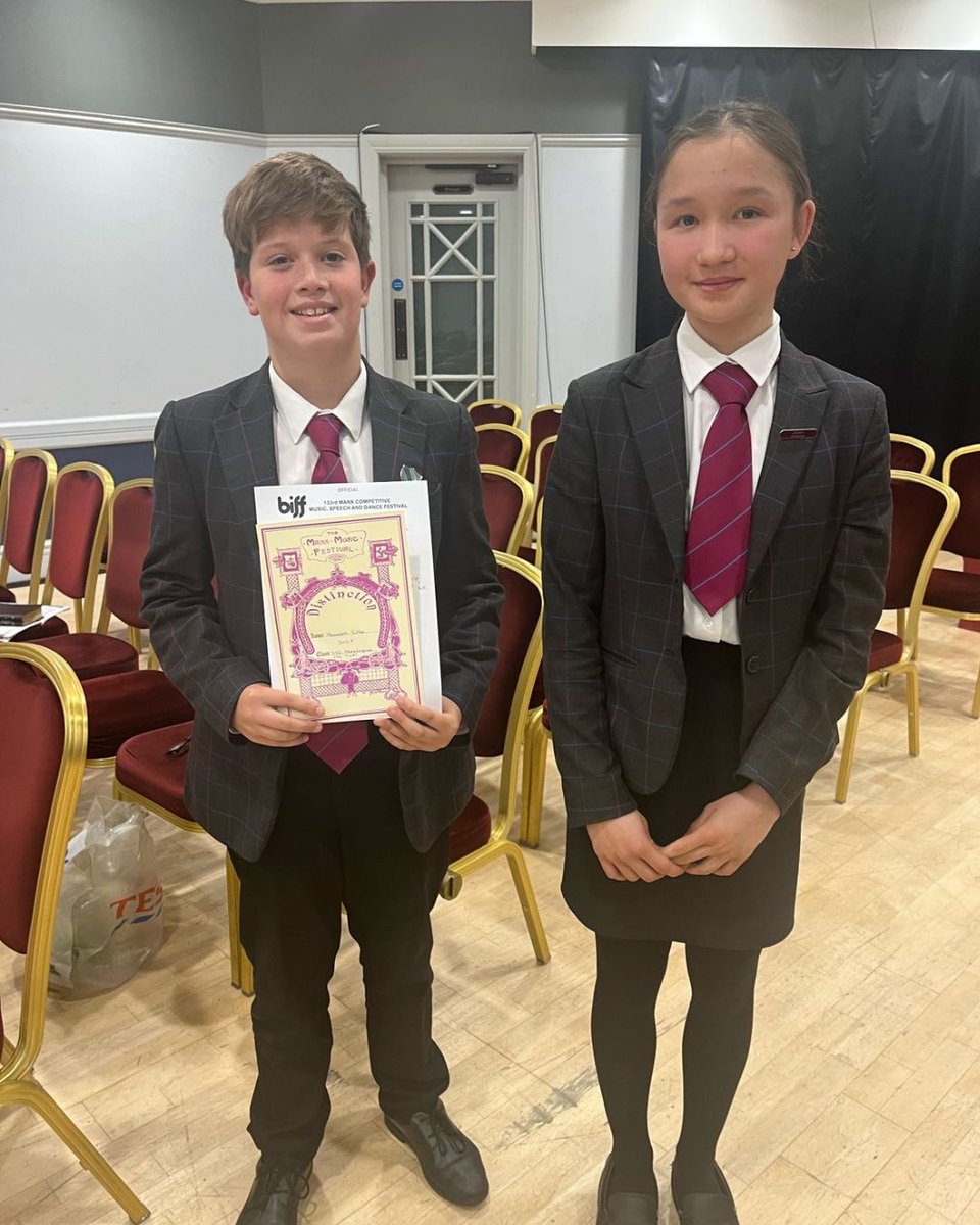 The Manx Music Festival success continues.. Well done to the below students on their fantastic achievements! 👏

🥈 Ladies Duet – Jessie Q
🥈 Trio – Jessie Q
🥇 Quartet – Jessie Q
🥇 Rosa D
🥈 Austin P
🏅 Laura K (Spoken Word)
🏅 Harrison S (Monologue)

#KWCArts