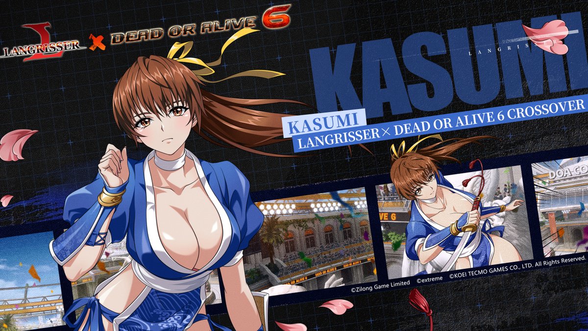 Langrisser X DEAD OR ALIVE 6 Crossover Character: Kasumi Being Langrisser X DEAD OR ALIVE 6 Crossover Character: Kasumi Being
