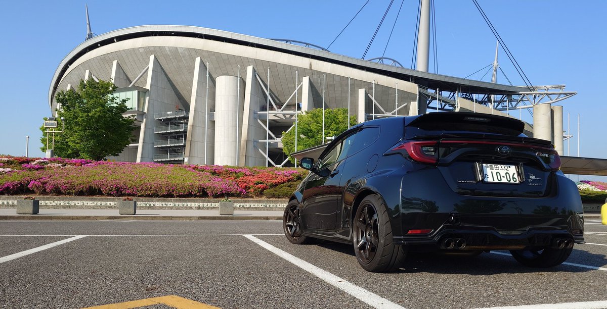 YAS761006's tweet photo. ☀🏟️🌚🙏

＃GRヤリス
＃BlackEdition37
＃wingless
#黒日課 https://t.co/XOucp22EzM
