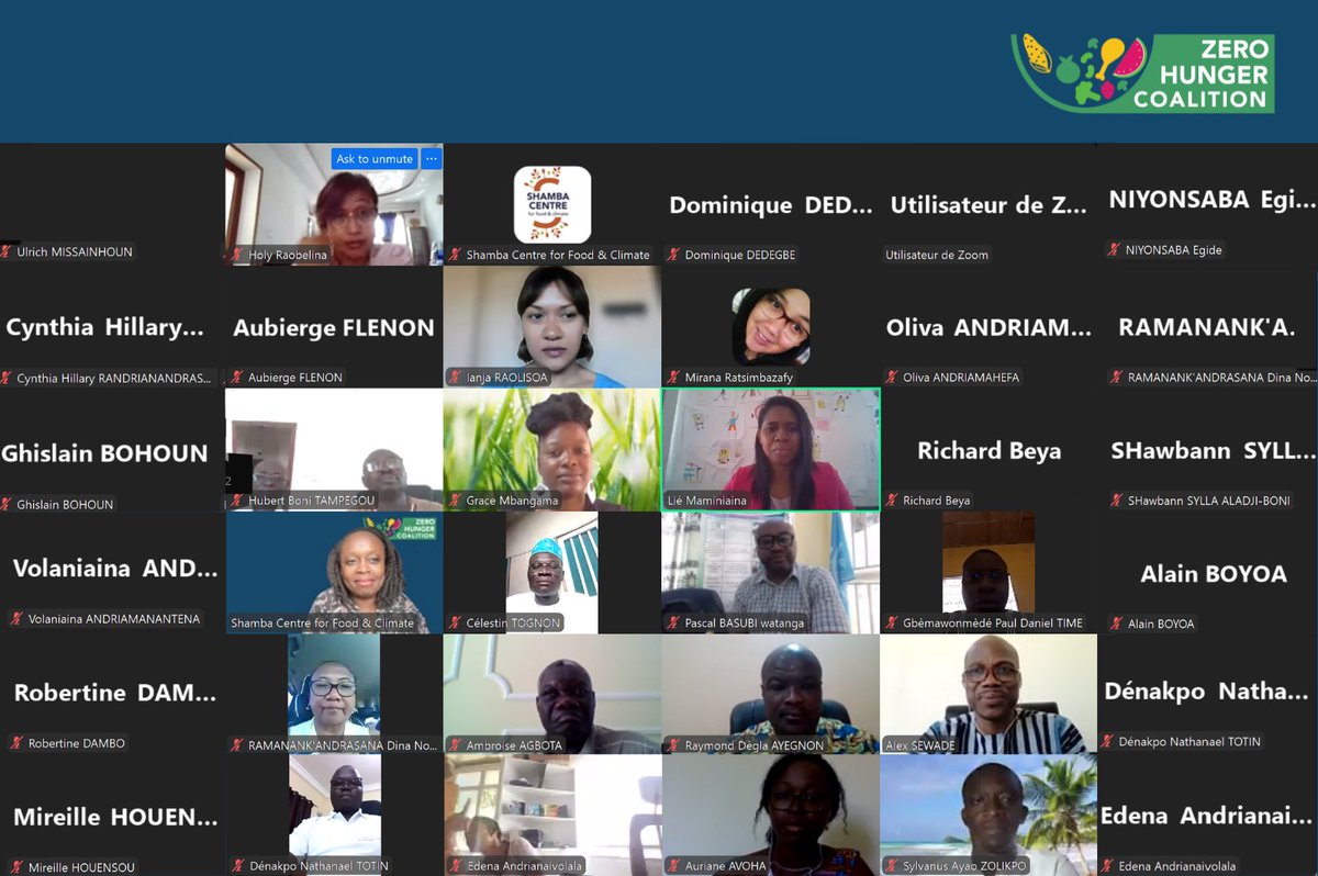 Zero Hunger Coalition (@zh_coalition) on Twitter photo 🌱 Can #nutrition outcomes improve by diversifying crop production & diets?
This key question took centre stage at the workshop we organised with the Ministry of Agriculture & Livestock of Madagascar, <a href="/FAOMadagascar/">FAO in Madagascar, Comoros, Mauritius & Seychelles</a> and <a href="/ShambaCentre/">ShambaCentre</a>.
➡️ Read all insights: zerohungercoalition.org/en/using-food-… 🌱 Can #nutrition outcomes improve by diversifying crop production & diets?
This key question took centre stage at the workshop we organised with the Ministry of Agriculture & Livestock of Madagascar, <a href="/FAOMadagascar/">FAO in Madagascar, Comoros, Mauritius & Seychelles</a> and <a href="/ShambaCentre/">ShambaCentre</a>.
➡️ Read all insights: zerohungercoalition.org/en/using-food-…