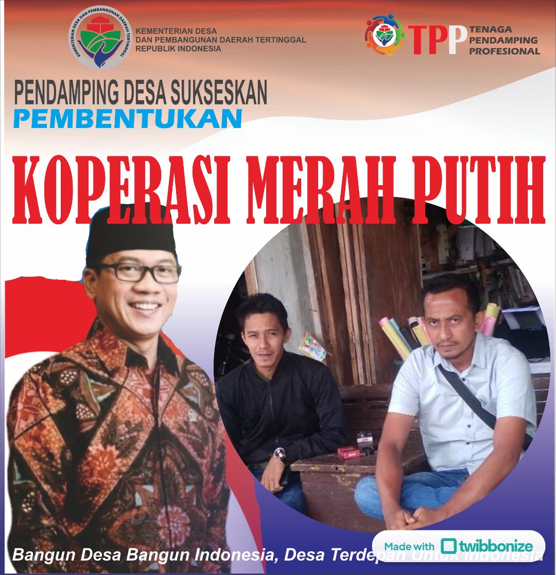 โณ๐'๐๐ฝ๐พ ๐
๐ฟ๐ฟ (@abdullmuthy) on Twitter photo Sukseskan Musdesus pembentukan koperasi merah putih
#TPPBersamaMenteriDesa
<a href="/prabowo/">Prabowo Subianto</a>
<a href="/YandriSusanto27/">Yandri Susanto</a>
<a href="/ArizaPatria/">Ariza Patria</a>
<a href="/taufikmadjid71/">IG : taufik.madjid</a>
<a href="/kemendespdt/">#BangunDesaBangunIndonesia</a>
<a href="/bpsdmkemendesa/">Bpsdm Kemendesa</a> Sukseskan Musdesus pembentukan koperasi merah putih
#TPPBersamaMenteriDesa
<a href="/prabowo/">Prabowo Subianto</a>
<a href="/YandriSusanto27/">Yandri Susanto</a>
<a href="/ArizaPatria/">Ariza Patria</a>
<a href="/taufikmadjid71/">IG : taufik.madjid</a>
<a href="/kemendespdt/">#BangunDesaBangunIndonesia</a>
<a href="/bpsdmkemendesa/">Bpsdm Kemendesa</a>