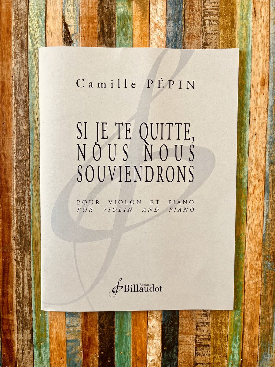 Camille Pépin (@camille_pepin) on Twitter photo La partition de “Si je te quitte, nous nous souviendrons” pour violon et piano est disponible aux Editions Billaudot 🎼🎻🎹
Créée en 2023 par <a href="/RCapucon/">Renaud Capuçon</a> et <a href="/GuillaumeBellom/">Guillaume Bellom</a>, elle s’inspire d’un poème de Paul Éluard
Le lien ➡️ billaudot.com/si-je-te-quitt… La partition de “Si je te quitte, nous nous souviendrons” pour violon et piano est disponible aux Editions Billaudot 🎼🎻🎹
Créée en 2023 par <a href="/RCapucon/">Renaud Capuçon</a> et <a href="/GuillaumeBellom/">Guillaume Bellom</a>, elle s’inspire d’un poème de Paul Éluard
Le lien ➡️ billaudot.com/si-je-te-quitt…