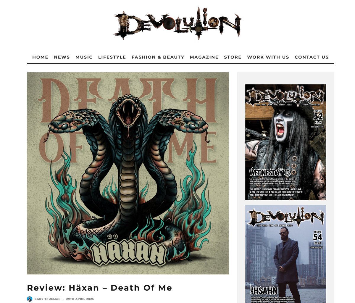 StampedePressUK's tweet image. 🗣️🔥 "The 5 absolute bangers on offer here make you want to go and see them performed live as soon as possible. Häxan have come of age and sound ready to take on the world." @DevolutionMag
@HaxanBand
devolutionmagazine.co.uk/2025/04/29/rev…
#StampedePress #MusicPR #RockBands #HaxanStampede