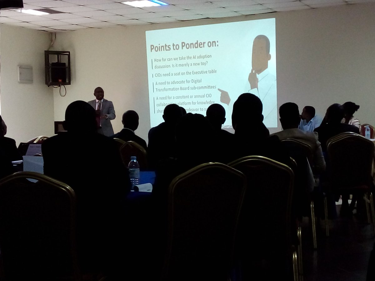 Amia Catherine (@amiacatherine) on Twitter photo <a href="/ICTAUg/">ICT Association of UG. (ICTAU)</a> breakfast meeting <a href="/piatokampala/">Piato Restaurant</a>. Great presentation by <a href="/colmug/">Collin Babirukamu</a> on the 7 priorities of CIOs. Cybersecurity is key, Data anlytics, Talent mgt & cost management among others. <a href="/ICTAUg/">ICT Association of UG. (ICTAU)</a> breakfast meeting <a href="/piatokampala/">Piato Restaurant</a>. Great presentation by <a href="/colmug/">Collin Babirukamu</a> on the 7 priorities of CIOs. Cybersecurity is key, Data anlytics, Talent mgt & cost management among others.