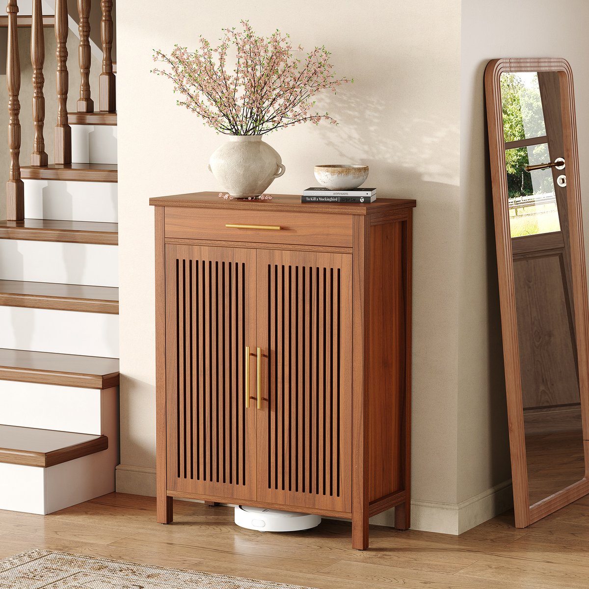 Tribesigns's tweet image. A "Breathe" Shoe Cabinet

No clutter—just sleek, breathable storage. With two elegant louvered doors and adjustable shelves, this cabinet promotes air circulation while keeping your shoes neatly organized. 

bit.ly/423Pezs

#ShoeStorage #EntrywayStyle #Tribesigns