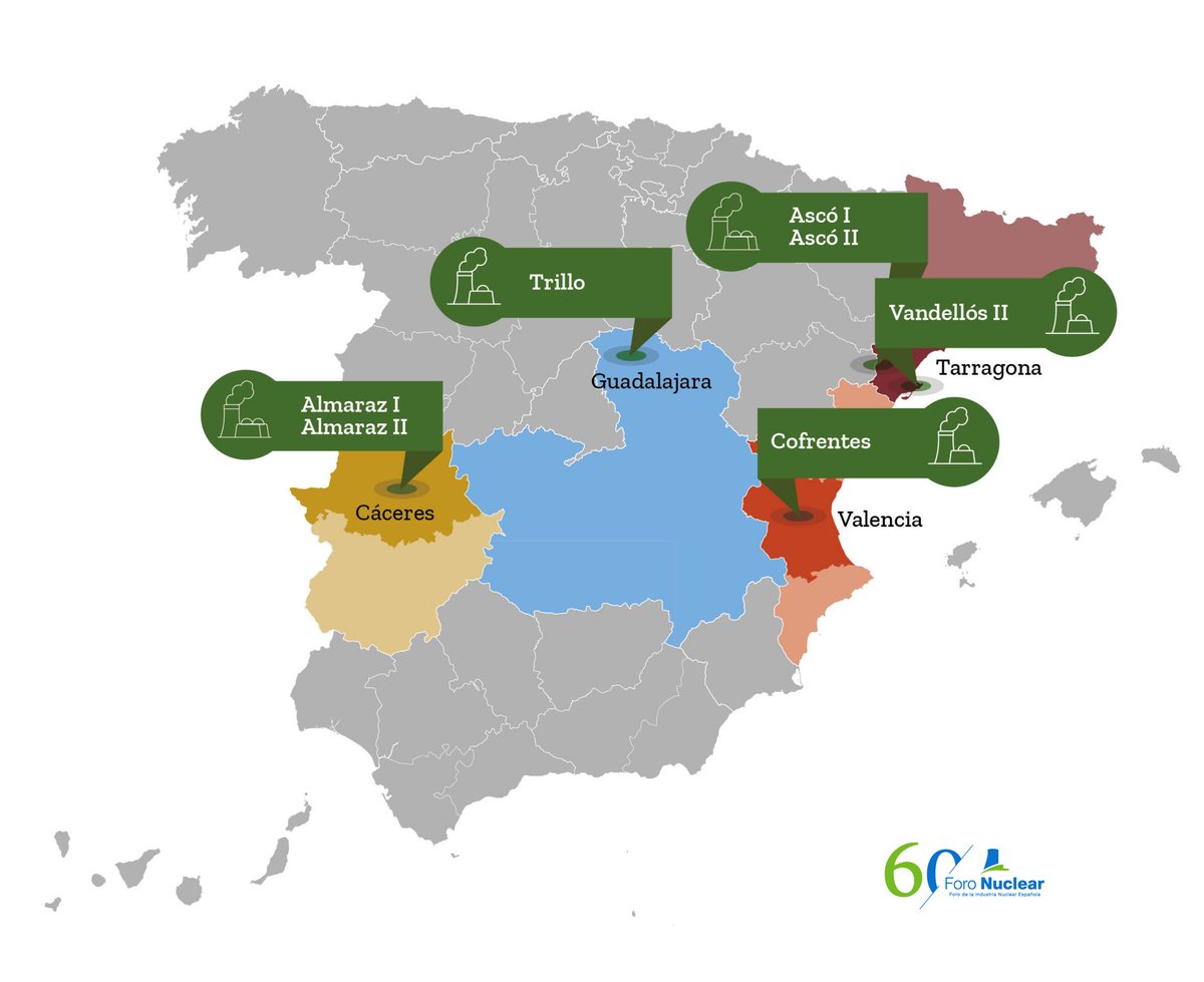 ⚛️Conoce los estados operativos de las #centralesnucleares españolas en la web del organismo regulador <a href="/CSN_es/">Consejo de Seguridad Nuclear</a> 

🔎csn.es/estados-operat…