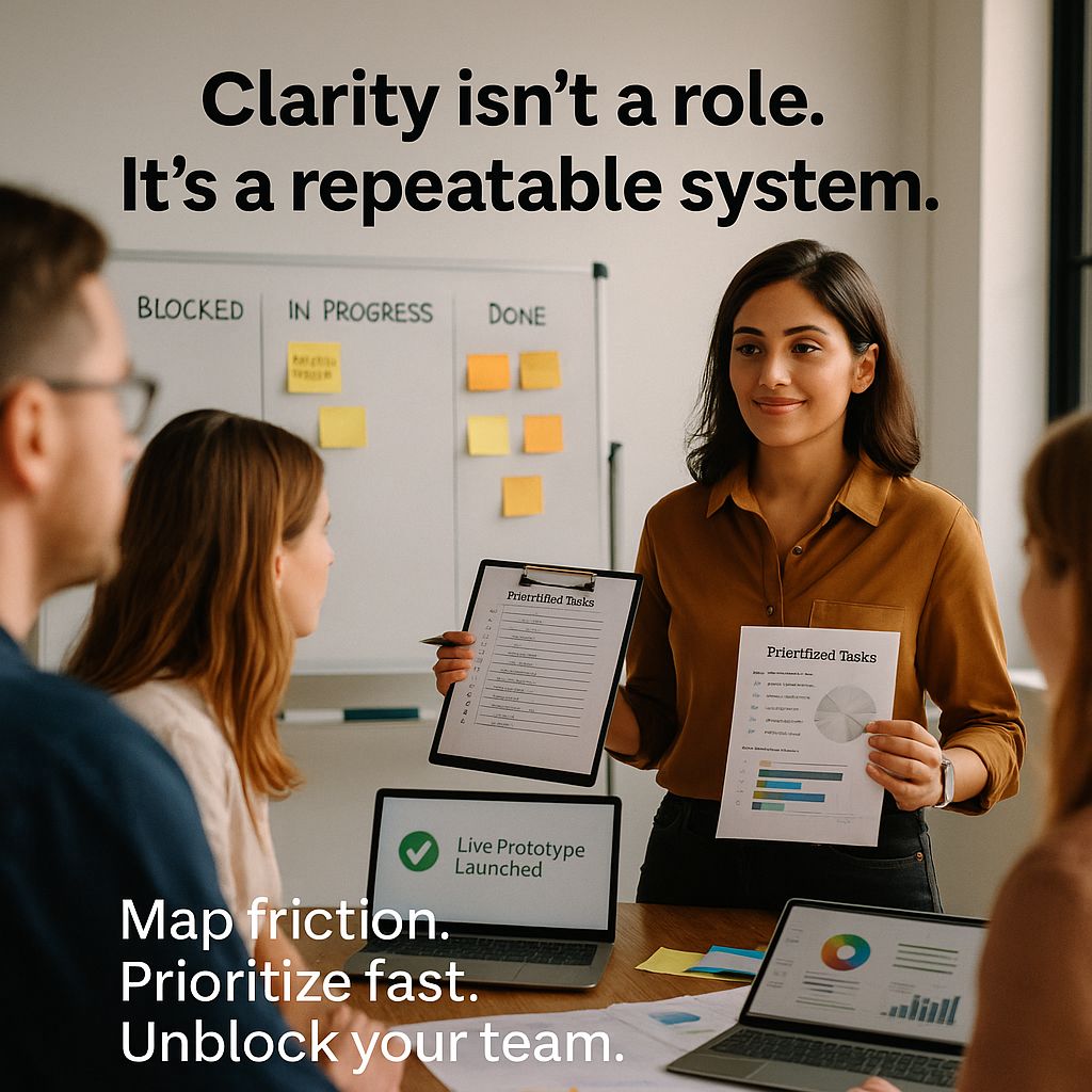 pmiiaix's tweet photo. She had great instincts.
But she kept holding up progress.

The team wouldn’t move without her sign-off, And she couldn’t move without clarity.

Inside the Fellowship:
 ✅ She mapped user friction with AI
 ✅ Prioritised what mattered https://t.co/8HKIBC2iEh