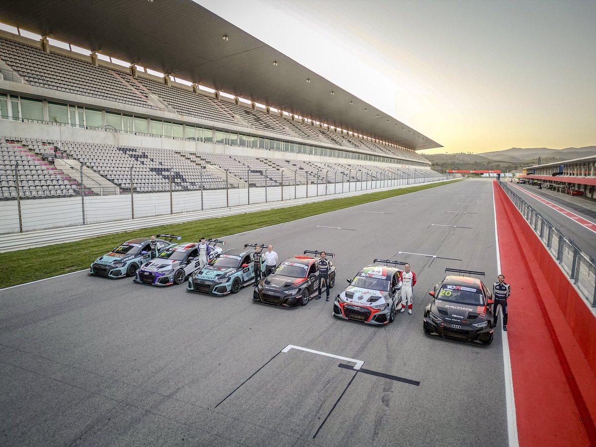 tcr_europe's tweet photo. Audi RS 3 LMS power in TCR Europe!
A strong showing in Portimão 🇵🇹 with six Audi entries from three customer teams:
Clairet Sport, PMA Motorsport and Aikoa Racing. 🔧🏁
Next stop: Spa-Francorchamps 🇧🇪
#Audi #AudiSport #RS3LMS #TCREurope #TCRSeries #CustomerRacing #Motorsport2025 https://t.co/7QBzP651t6