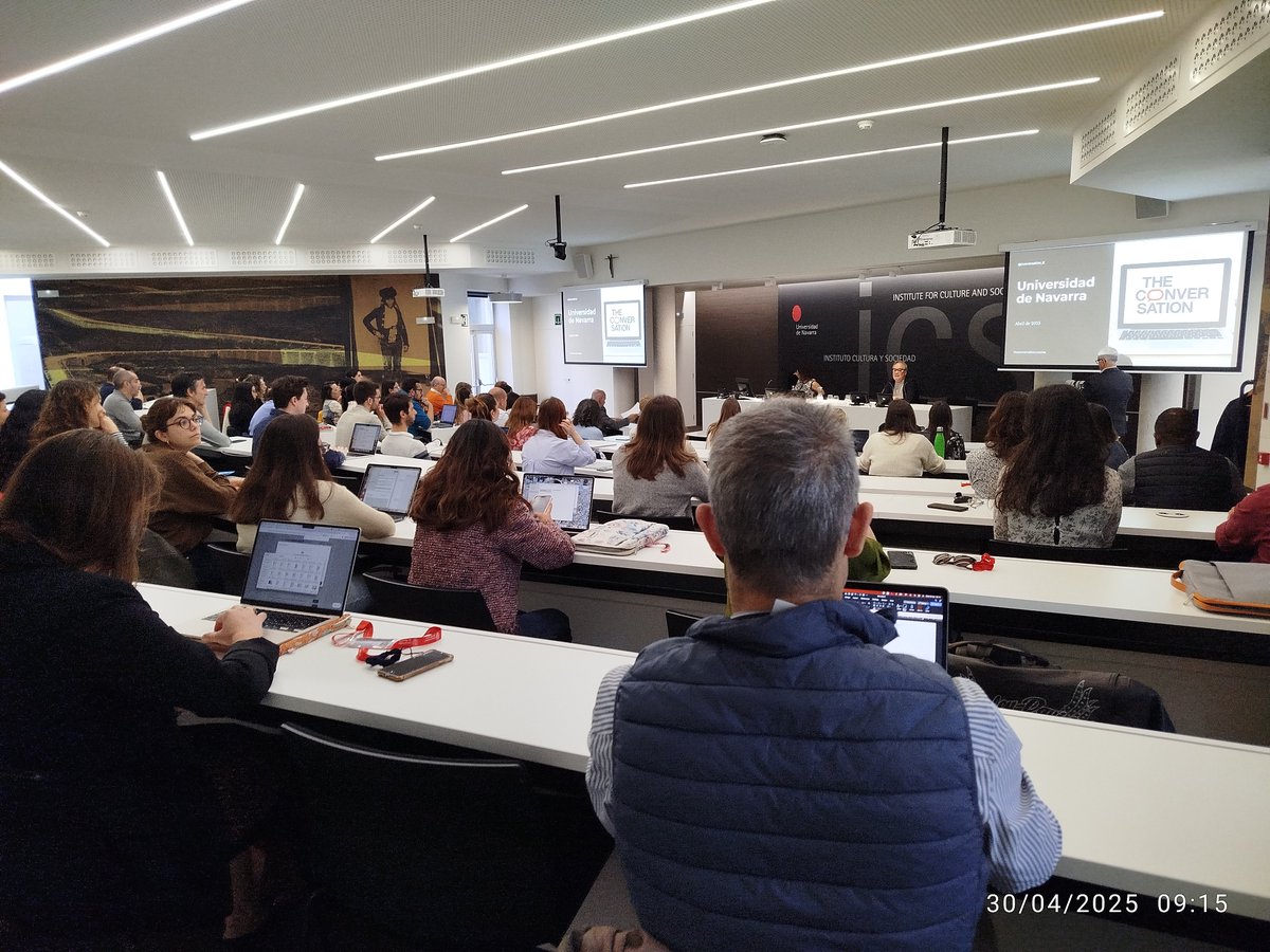 ¡Arrancamos!
Hoy empieza nuestro primer taller d #ComunicaciónCientífica n <a href="/unav/">Universidad de Navarra</a> 
✍️ Escribir para el gran público
Con <a href="/Conversation_E/">The Conversation ES</a> y un equipo increíble.
¡Las plazas volaron! 
Gracias <a href="/FECYT_Ciencia/">FECYT</a> por apoyar. 
#Divulgación #Formación #CienciaParaTodos #UCCUNAV
<a href="/microBIOblog/">microBIO</a>