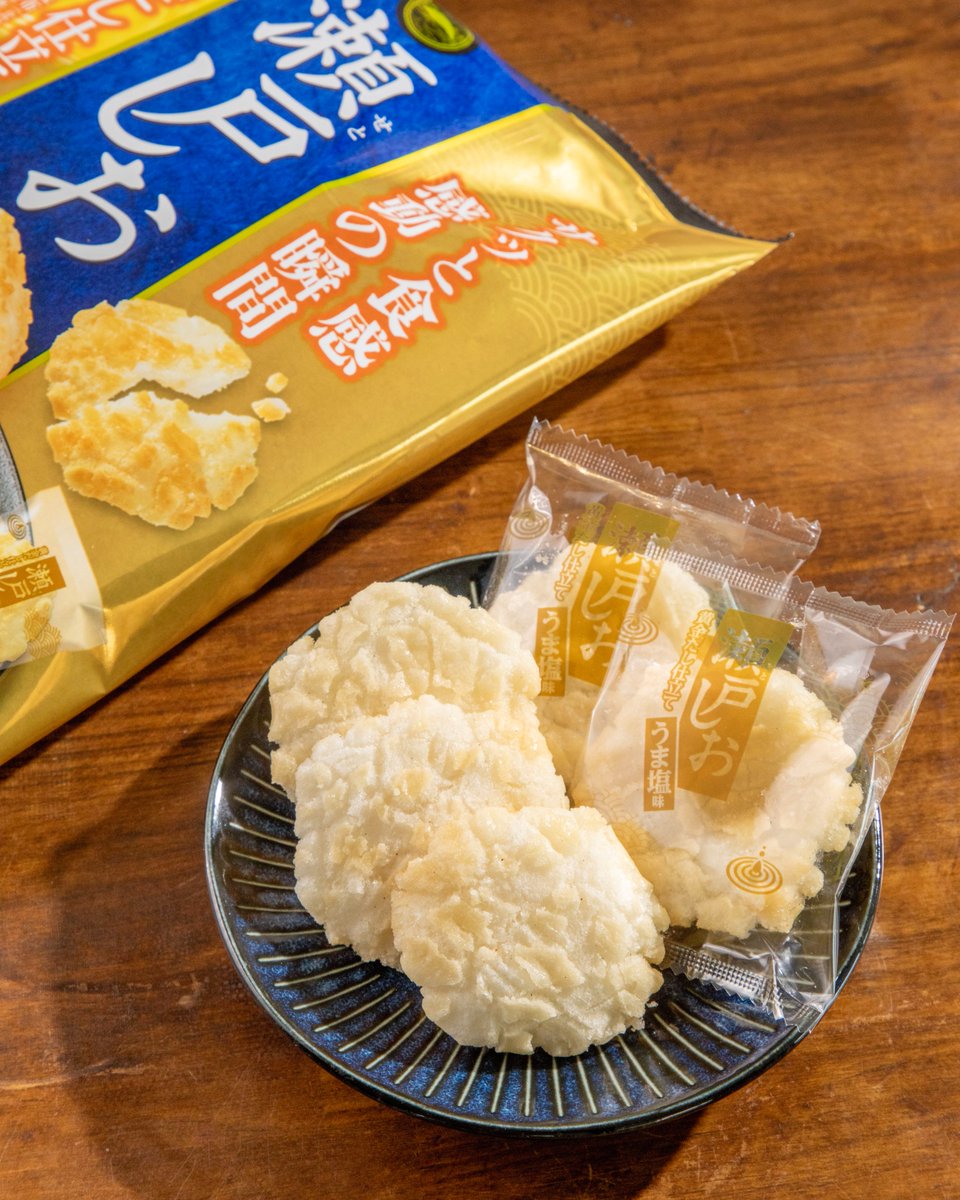 bakauke_hoshi's tweet photo. 瀬戸しおうま塩味まだゲットしてないひとはぜひ！！

#瀬戸しお
#栗山米菓
#befco