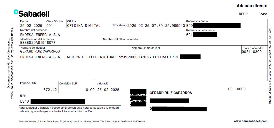 Gerould_95's tweet photo. ¿Lo peor?
Mientras estoy reclamando, @EndesaClientes ordena a mi banco el cobro sin avisar.
Devuelvo el recibo y abro una reclamación.
Su "respuesta": textos ininteligibles, cero respuestas reales, y mucho silencio. https://t.co/GFgaG9RIon